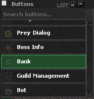 Bank button in the client top menu