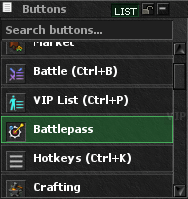 Battlepass button in the client Buttons list