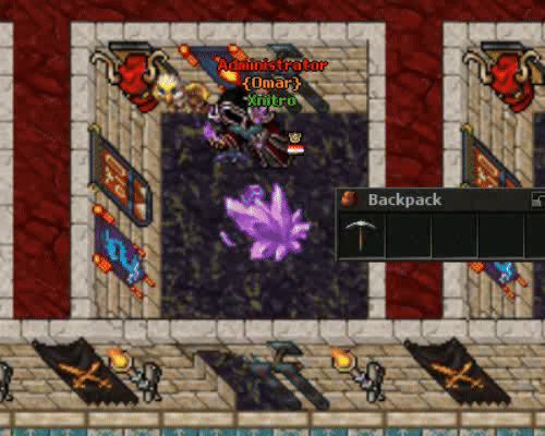 Mining a Strange Violet Crystal stone