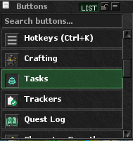 Tasks button in the client top menu