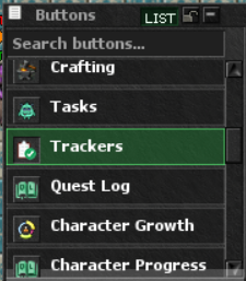 Trackers button in the client top menu