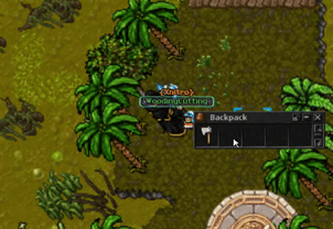 Player using an axe to chop a tree in Xnitro